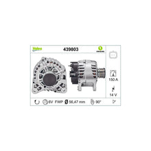 Alternator Valeo pentru Dacia Dokker/Duster/Lodgy, Renault Duster - 439803