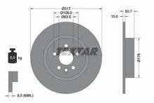 Disc frana Textar pentru Land Rover - 92300403