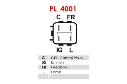 Generator alternator, Nissan, Opel, Suzuki, 262x192x186 mm, AS-PL A5387S