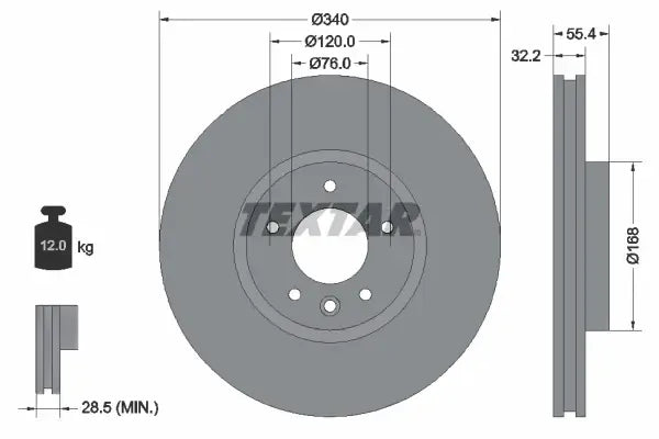 Disc frana Textar - 92230305