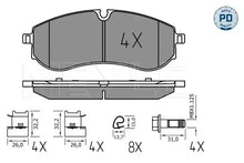 Set placute frana, frana disc Meyle pentru Man - 0252249220/PD