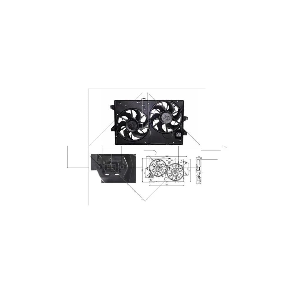 Ventilator, Radiator NRF pentru Ford Mondeo - NRF47003