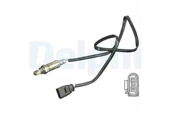 Sonda lambda, Audi A6 C6, A6 C6 Avant, A4 B7, A4 B7 Avant, A4 B7 Cabriolet, A6 Allroad C6, 147x58x51 mm, Delphi ES1111712B1