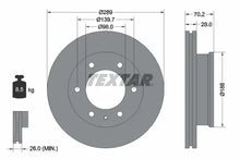 Disc frana, Ford, Mazda Ranger, B-serie Platou, Sasiu, BT-50 Pick-up, Ø288 mm, Textar 92223000