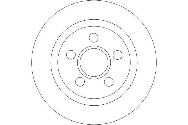 Disc frana, Ford Tourneo Connect, Transit Connect, Ø278 mm, TRW DF4407
