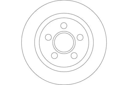 Disc frana, Ford Tourneo Connect, Transit Connect, Ø278 mm, TRW DF4407