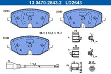 Placute frana VW Caddy/Golf 1,0-2,0 19- ceramic TRW - 13.0470-2643.2