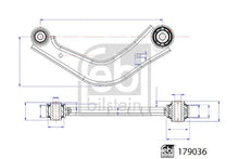 Brat suspensie roata, Ford, Febi Bilstein FE179036