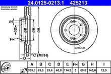 Disc frana TRW pentru Hyundai, Kia - 24.0125-0213.1