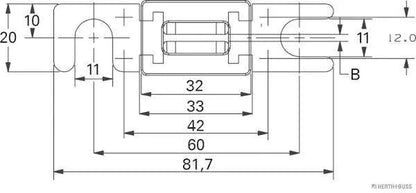 Sigurante HERTH+BUSS ELPARTS 0.00 kg - 50295292