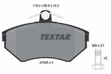 Set placute frana, frana disc Textar pentru Seat - 2194502