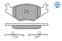Set placute frana disc, SEAT, 154x90x78 mm, Meyle 0252088715