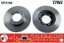 Disc frana, Daewoo, Ssangyong, Ø278 mm, TRW DF4168