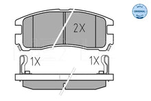Set placute frana disc, Chrysler, Mitsubishi, 145x90x78 mm, Meyle 0252170615W