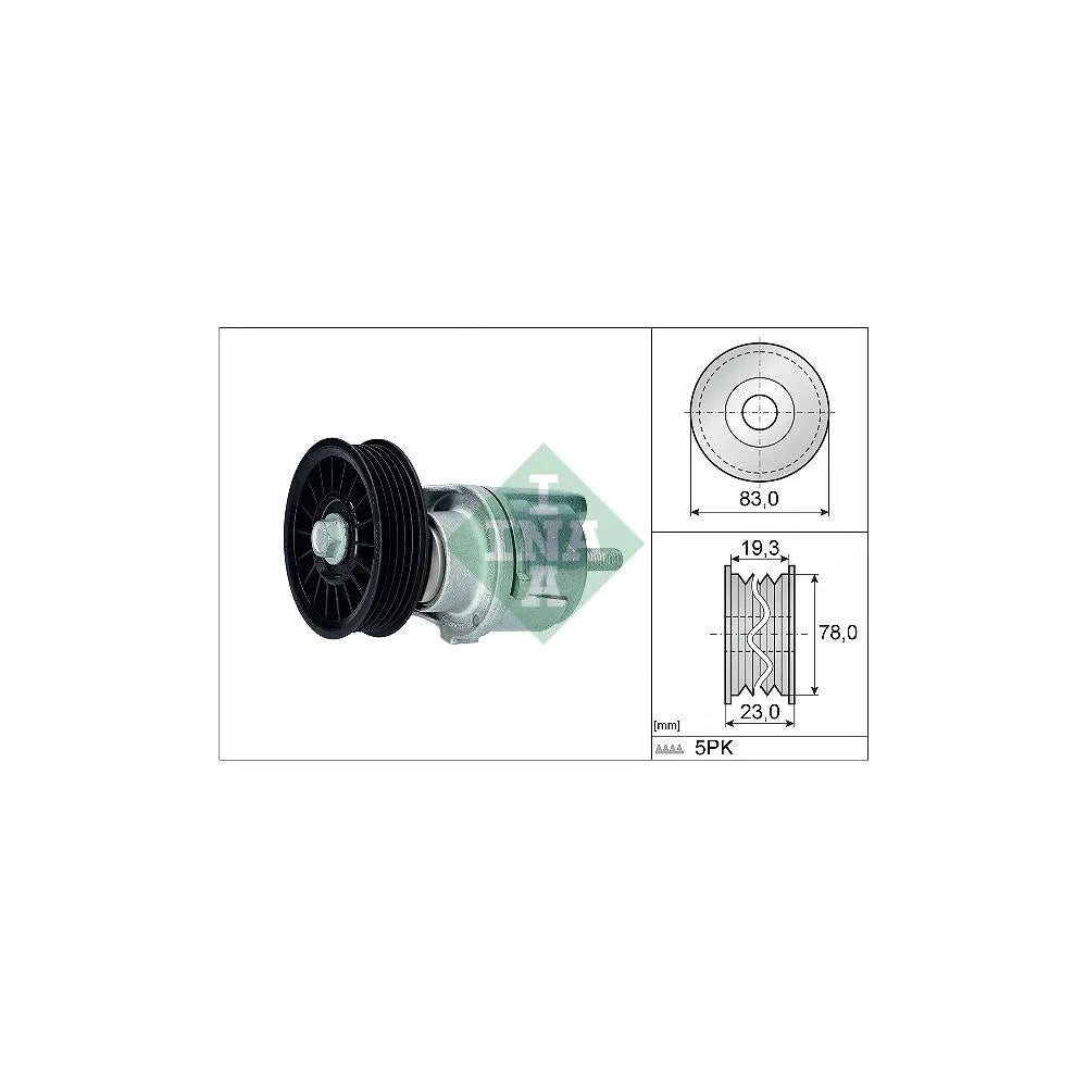 Intinzator, Curea Transmisie INA pentru Audi A4/A6, Volkswagen Passat - 534018510