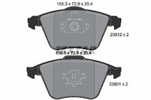 Set placute frana, frana disc Textar pentru Opel - 2391202