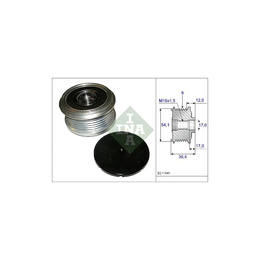 Sistem Roata Libera, Generator INA pentru Ford Fiesta/Fusion, Mazda 2 - 535 0090 10