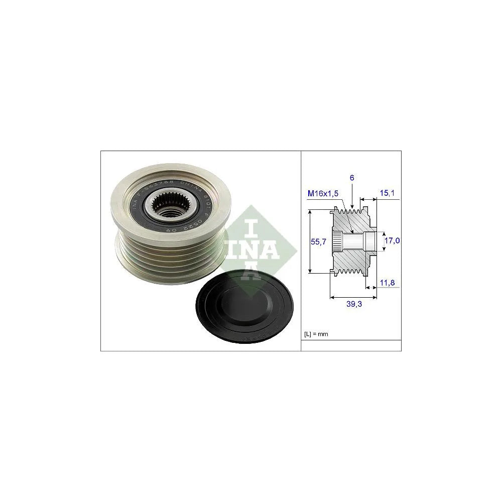 Sistem Roata Libera, Generator INA pentru Ssangyong Actyon Sports/Korando/Rexton W/Rodius - 535 0249 10