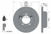 Disc frana Textar pentru Porsche - 92165303