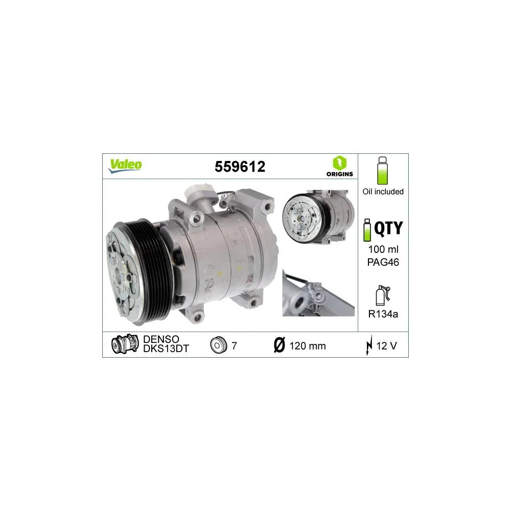 Compresor Auto Valeo pentru Toyota Dyna Platou/Hiace Commuter/Hiace/Hilux - 559612