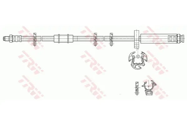Furtun frana, Citroen, Fiat, Peugeot, TRW PHB293