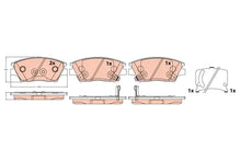 Set placute frana disc, Ssangyong Tivoli, Xlv Suv, Xlv Van, 139x85x80 mm, TRW GDB2371