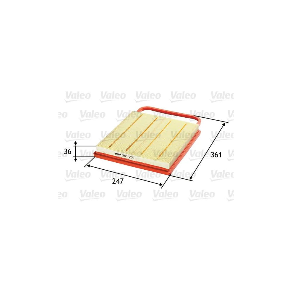 Filtru Aer Valeo pentru Skoda Fabia, Volkswagen Polo - 585259