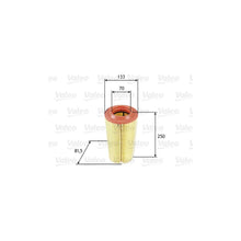 Filtru Aer Valeo pentru Mercedes-Benz C Class/C Class Cupe/C Class T Model/Clc Class/Clk - 585649
