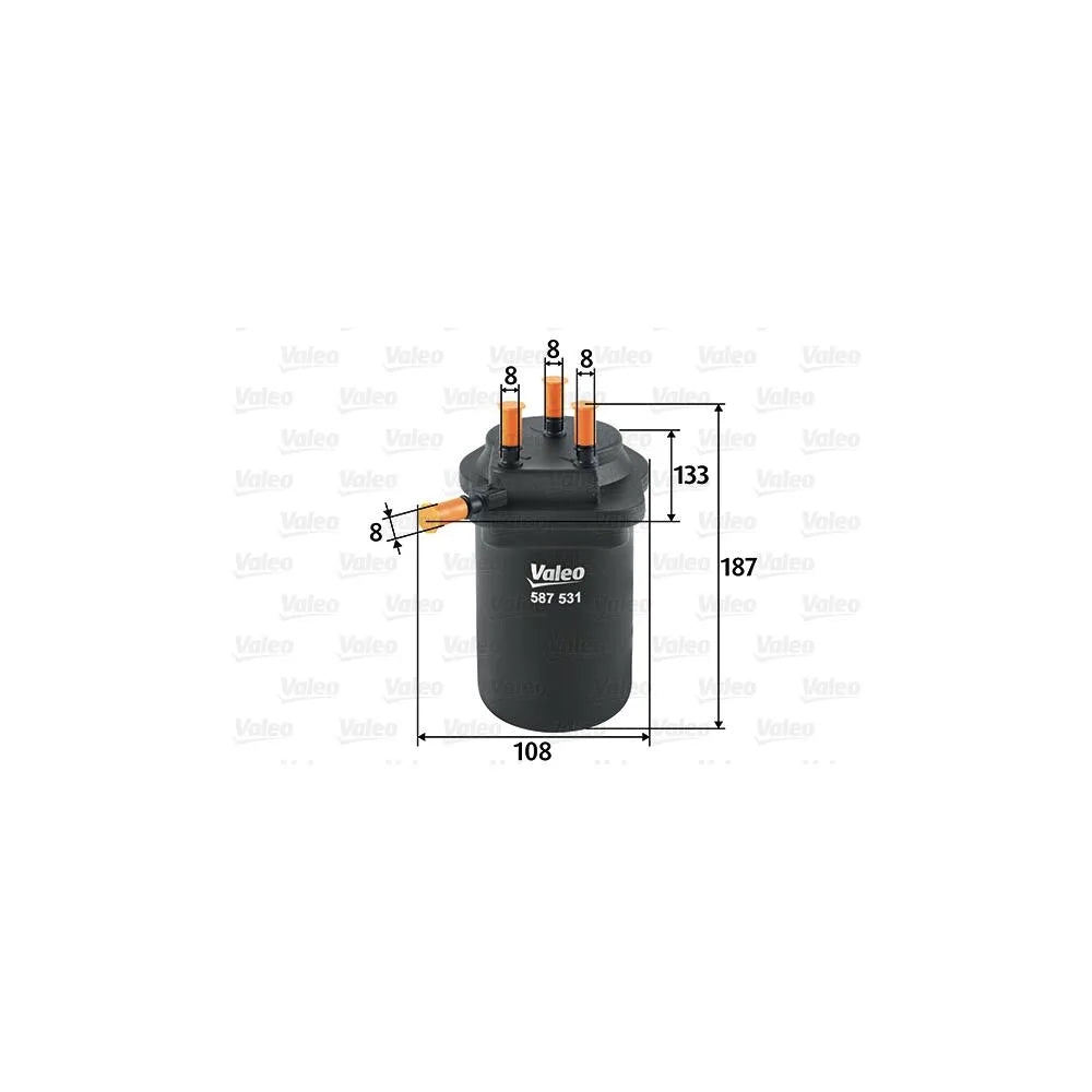 Filtru Combustibil Valeo pentru Renault Grand Scenic/Megane/Scenic - 587531
