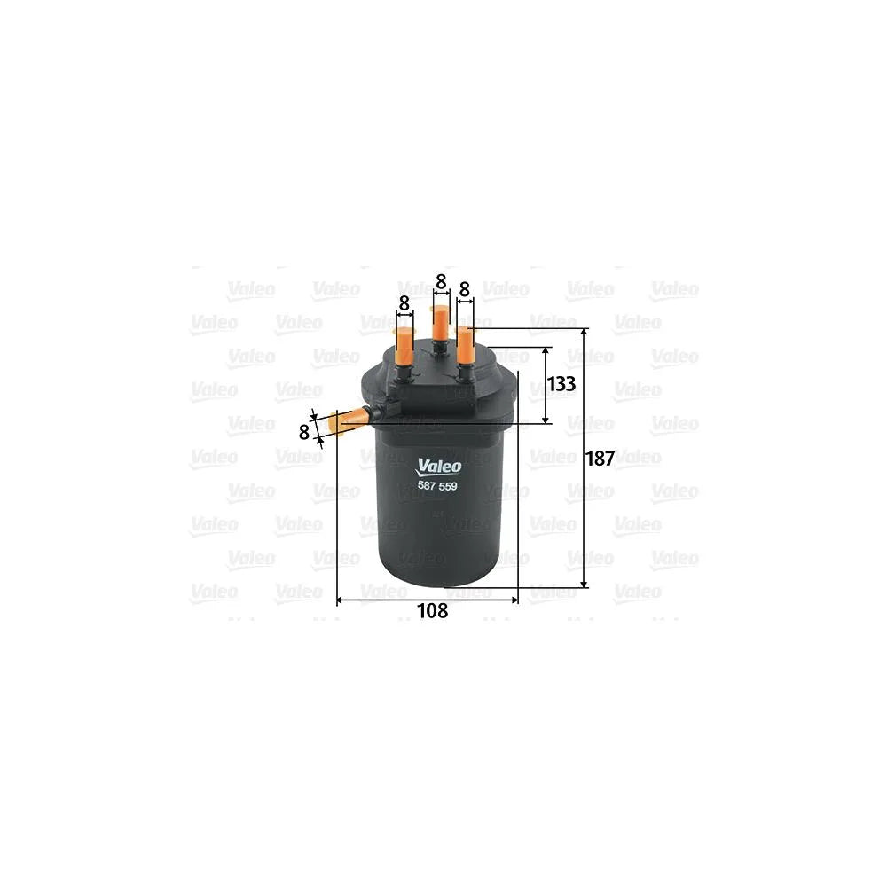 Filtru Combustibil Valeo pentru Renault Grand Scenic/Megane/Scenic - 587559