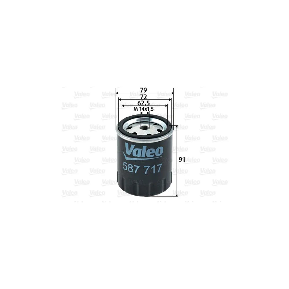 Filtru Combustibil Valeo pentru Mercedes-Benz 123 Cupe/123/123 T Model/G Class/Henschel, Puch G Modell - 587717