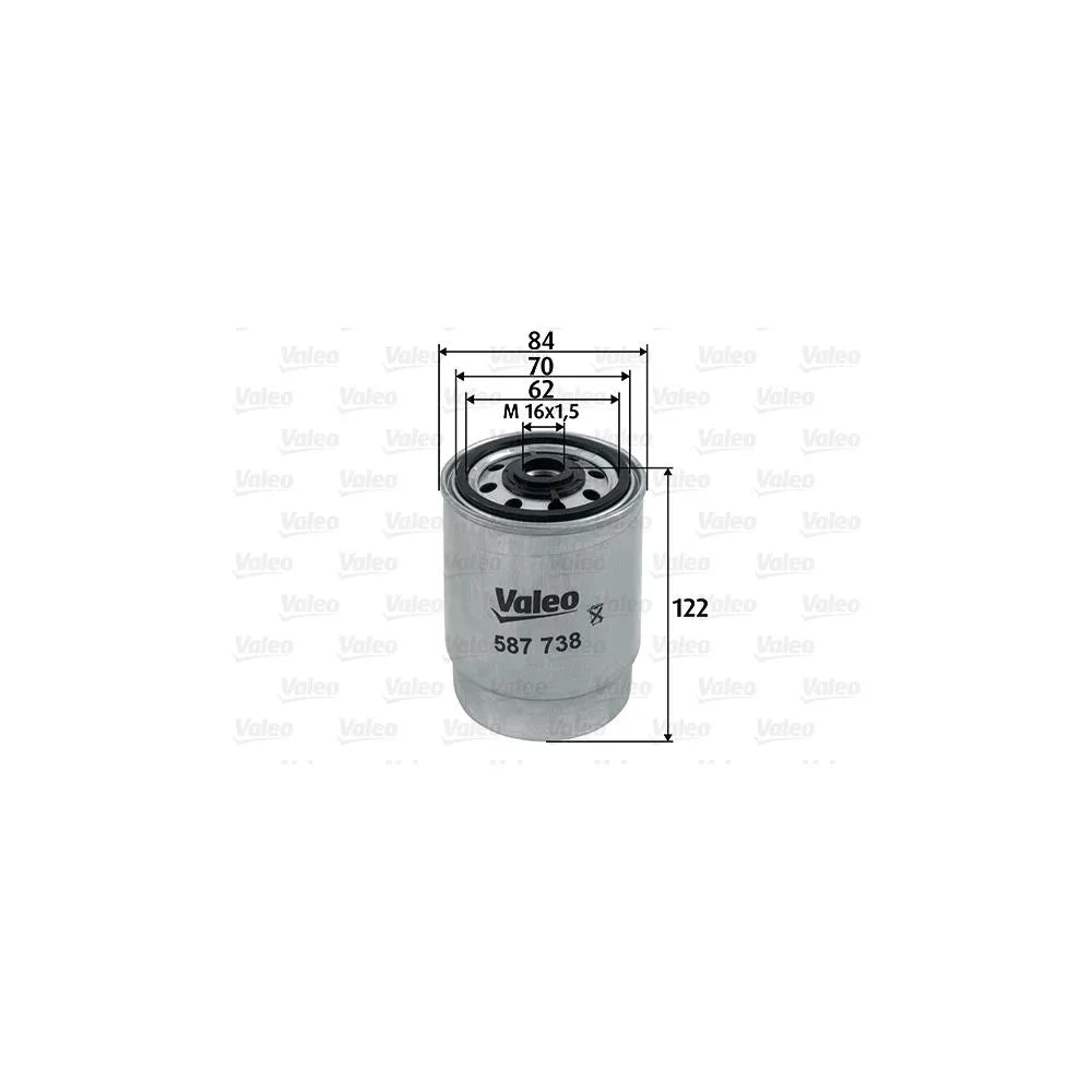 Filtru Combustibil Valeo pentru Volvo S60/S80/V70/Xc70/Xc90 - 587738