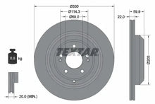 Disc frana Textar pentru Genesis, Kia - 92314905