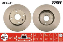 Disc frana, Chevrolet, Daewoo Epica, Tosca, Ø278 mm, TRW DF6031