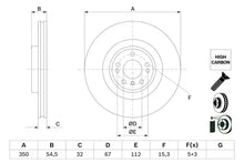 Disc frana Bosch pentru Mercedes-Benz - 0986479E99