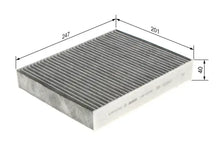Filtru aer habitaclu, Hyundai, Porsche, 347x237x54 mm, Bosch 1987435567