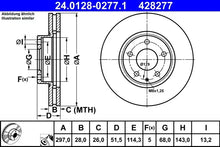 Disc frana TRW pentru Mazda - 24.0128-0277.1
