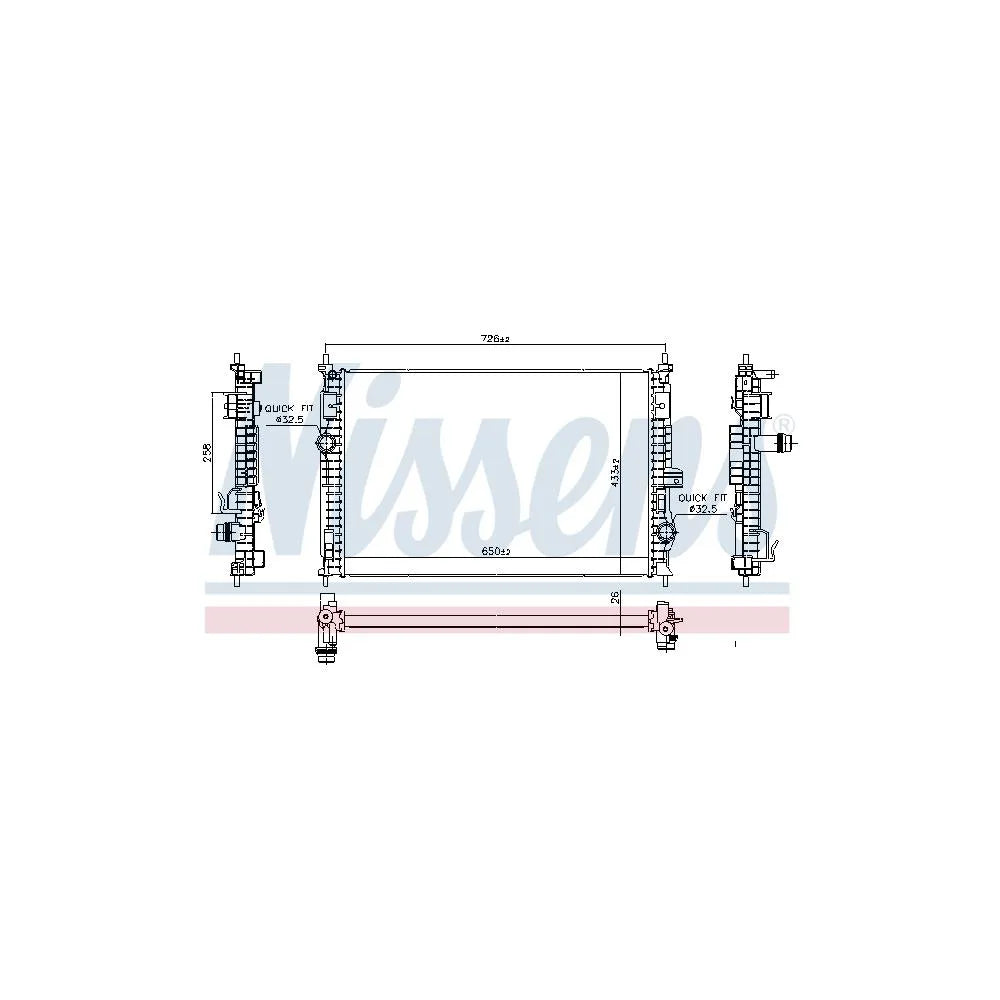 Radiator Apa Nissens - 606342
