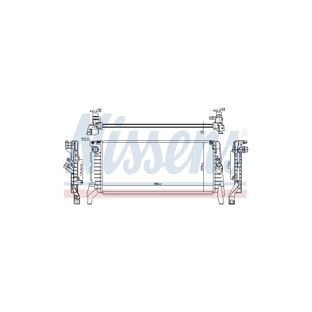 Radiator Apa Nissens - 606391