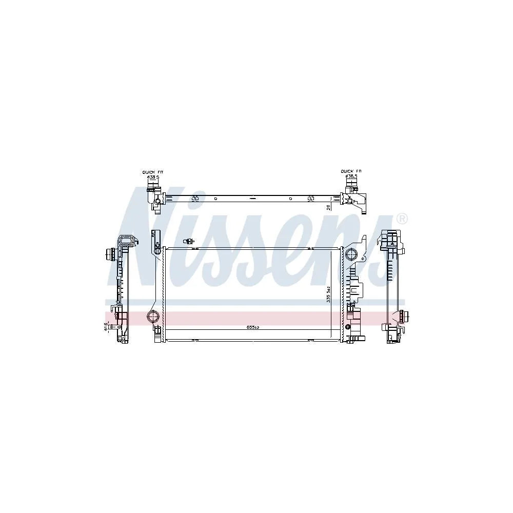 Radiator Apa Nissens - 606565
