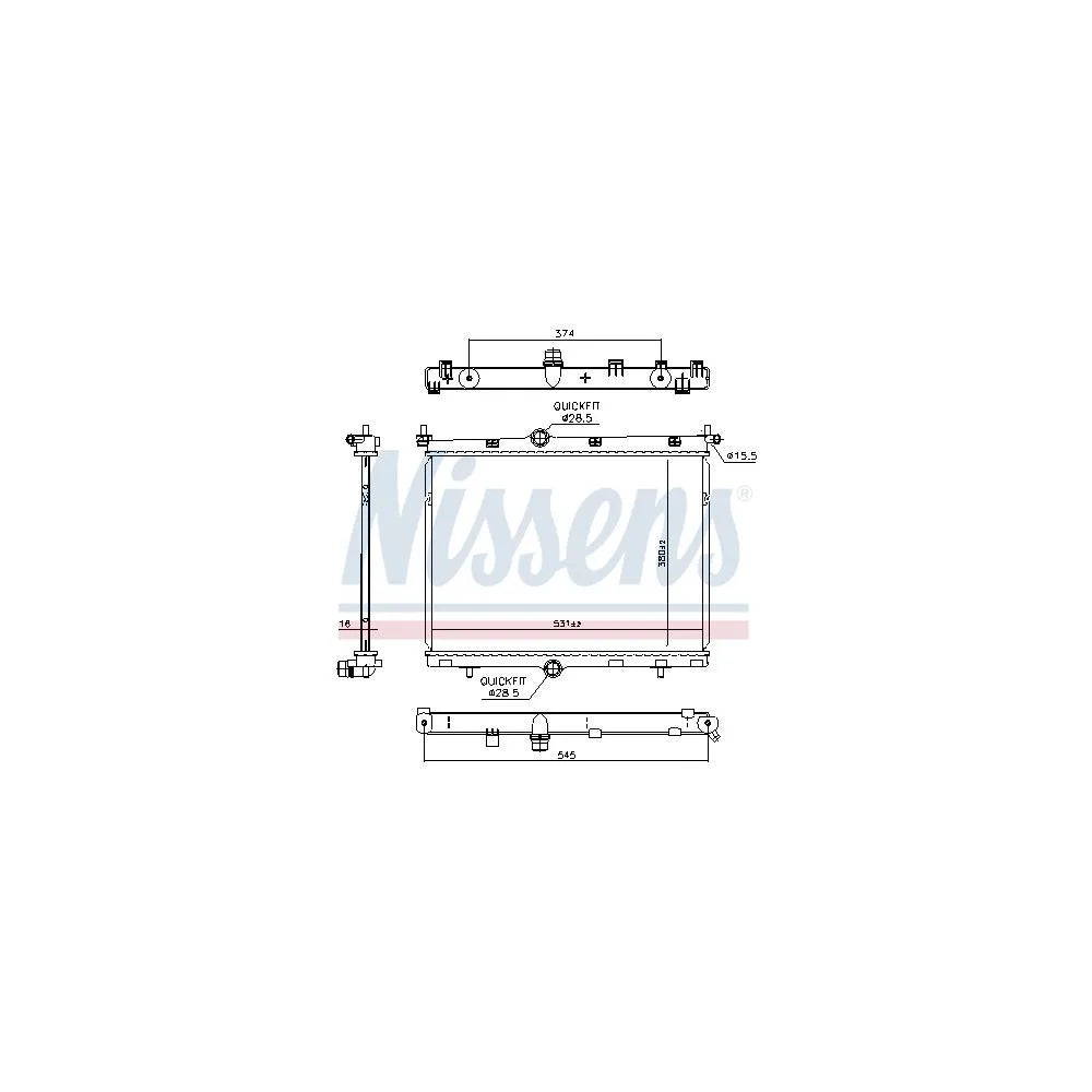 Radiator Apa Nissens - 607030