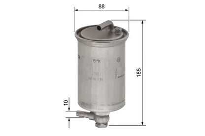 Filtru combustibil, Audi A4 B7, A4 B7 Avant, A4 B7 Cabriolet, 200x95x92 mm, Bosch 0450906431