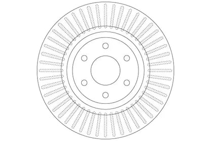 Disc frana, Nissan, Ø319 mm, TRW DF6425