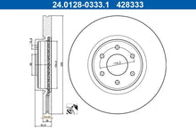 Disc frana Renault alaskan 2,3 DCI 4X4 17- TRW - 24.0128-0333.1