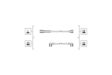 Set cablaj aprinder, BMW, Daihatsu, FSO, Lancia, Mazda, Mitsubishi, Opel, SEAT, Skoda, Suzuki, Toyota, 203x158x72 mm, Magneti Marelli MSQ0106