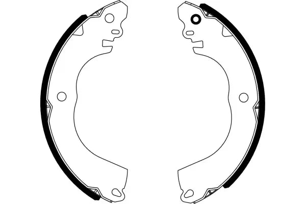 Set saboti frana, Mitsubishi I, 203x126x86 mm, Textar 91081900