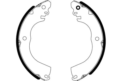 Set saboti frana, Mitsubishi I, 203x126x86 mm, Textar 91081900