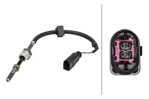 Senzor, temperatura gaze evacuare Hella pentru Audi - 6PT358181-311