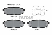 Set placute frana, frana disc Textar pentru Subaru, Toyota - 2485401