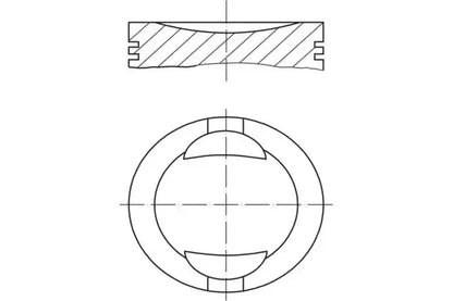 Piston Original, Autobianchi, Fiat, Lancia, 98x96x90 mm, Mahle 0093601